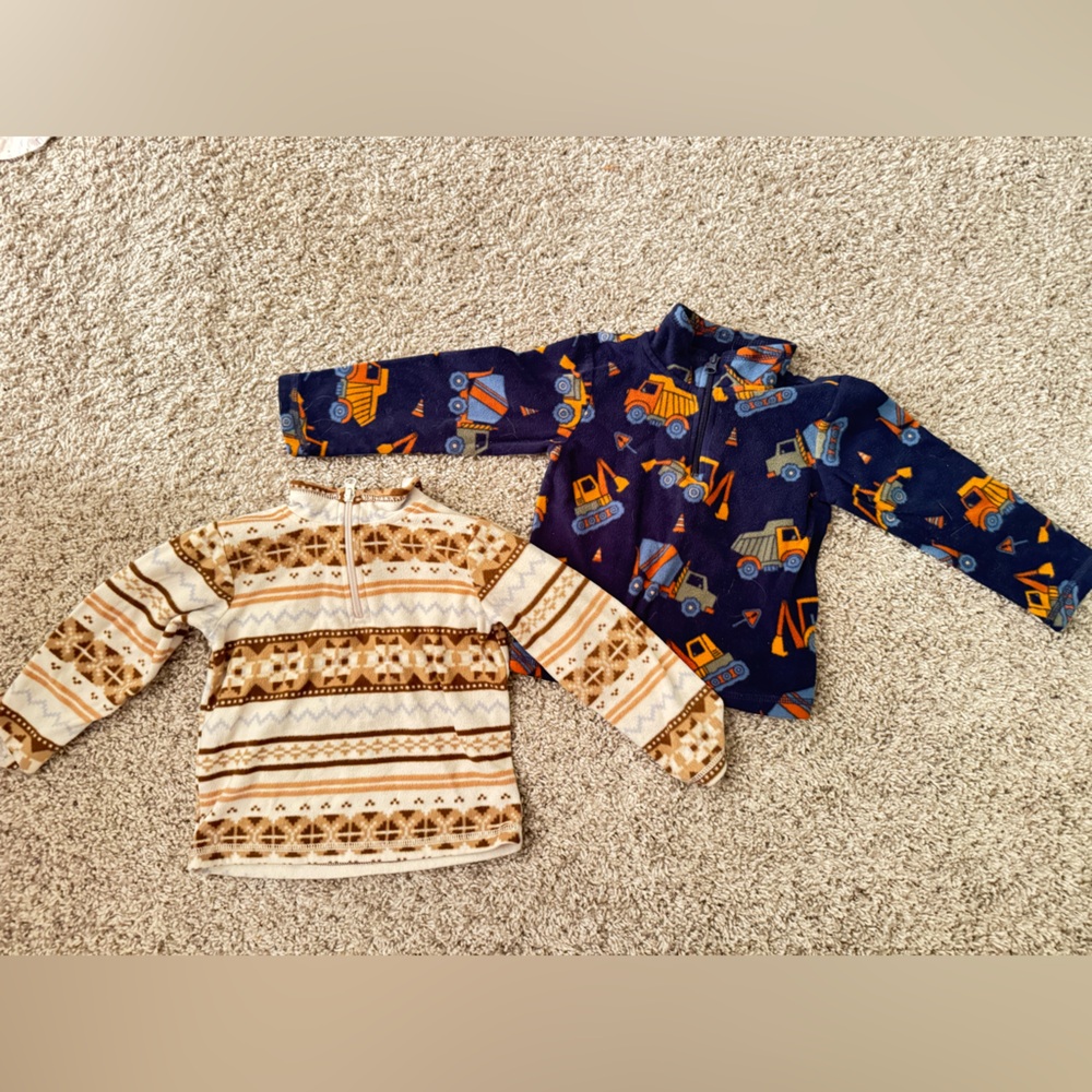 The Children's Place Patterned Brown and Blue Sweaters